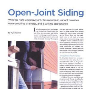 seattle siding rainscreen article in JLC