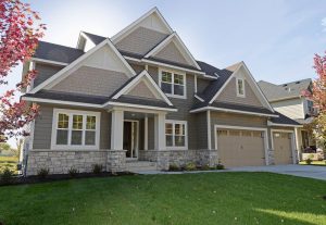 Luxury home with James Hardie siding